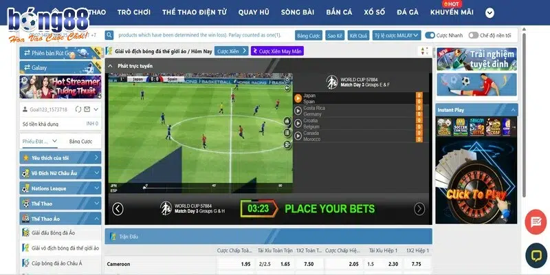 Chuyên mục Thể thao ảo nổi bật tại BONG88