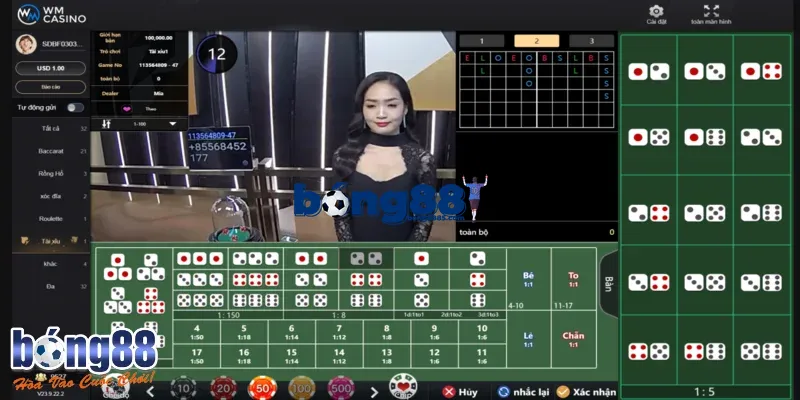 Casino BONG88 - Tham gia giải trí với nhiều sảnh game nổi bật WM với nhiều sản phẩm sòng bạc chất lượng